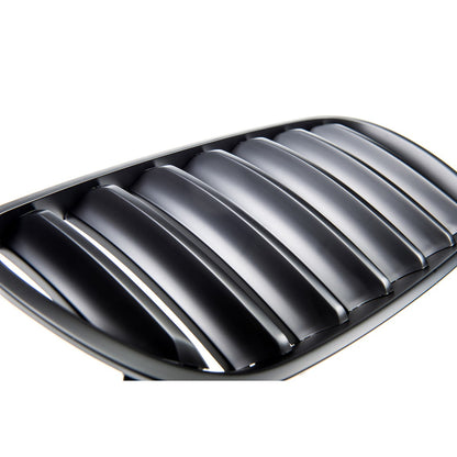 Matt Schwarz Einzel-Linie Sportgrill passend für BMW X3 (E83) 2006-2010