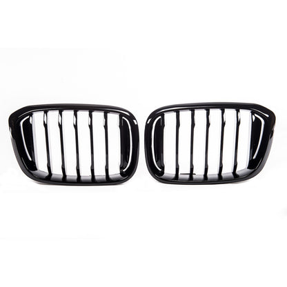 Kühlergrill Hochglanz Schwarz passend für BMW X3 G01 X4 G02 2017-2021
