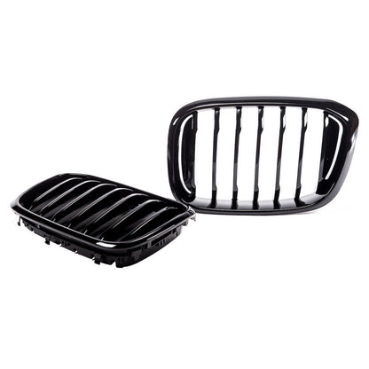 Kühlergrill Hochglanz Schwarz passend für BMW X3 G01 X4 G02 2017-2021