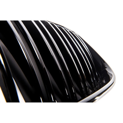 Kühlergrill Hochglanz Schwarz Doppellinie passend für BMW X3 G01 X4 G02 2017-2021