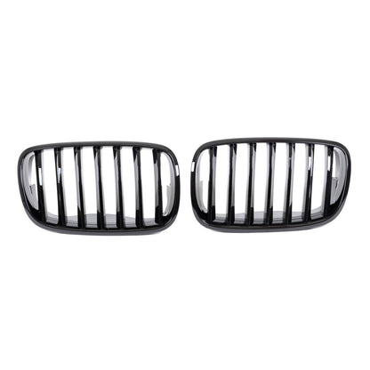 Kühlergrill Hochglanz Schwarz passend für BMW X5 E70 X6 E71 2007-2013