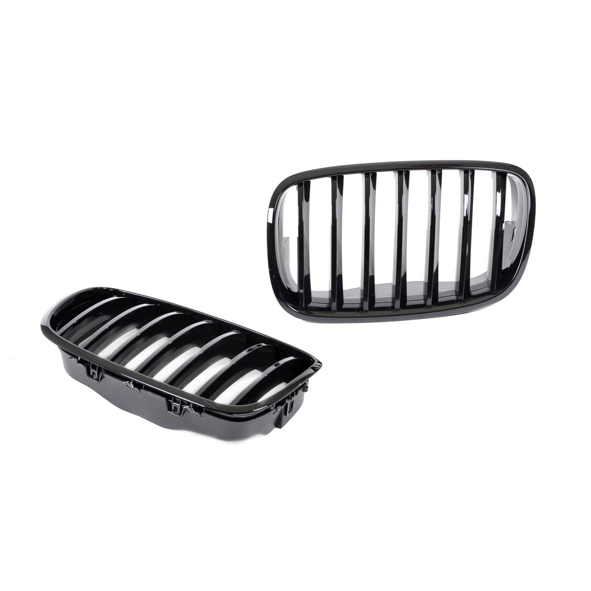 Kühlergrill Hochglanz Schwarz passend für BMW X5 E70 X6 E71 2007-2013
