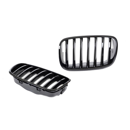 Kühlergrill Hochglanz Schwarz passend für BMW X5 E70 X6 E71 2007-2013