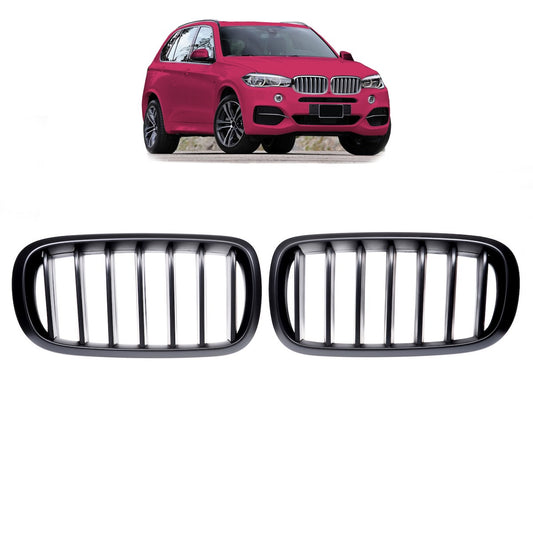 Matt Schwarz Einzellinie Frontgrill passend für BMW X5 X6 2013-2018