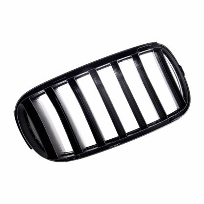 Kühlergrill Hochglanz Schwarz Einzellinie passend für BMW X5 F15 X6 F16 2013-2018