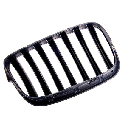 Matt Schwarz Einzellinie Kühlergrill passend für BMW X5 E70 X6 E71 2007-2013