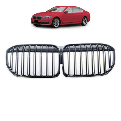 Dual Line Hochglanz Schwarz Grill passend für BMW 7er G11 G12 2019-22