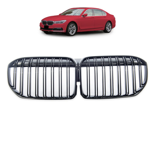 Dual Line Hochglanz Schwarz Grill passend für BMW 7er G11 G12 2019-22