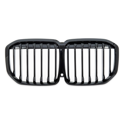 Grill Single Line Hochglanz Schwarz passend für BMW X7 (G07) 2019-2022