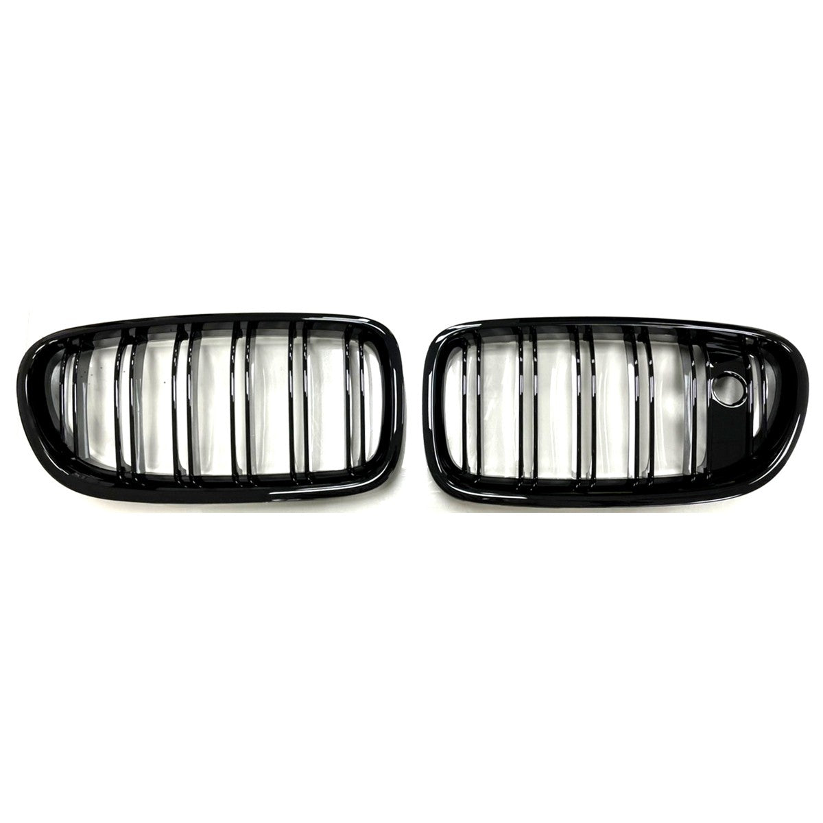 Hochglanz Schwarzer Dual Line Grill passend für BMW 5er F10 F11 2010-2018