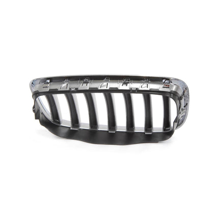 Grill Einzellinie Matt Silber passend für BMW X5 E70 X6 E71 E72 2008-2014