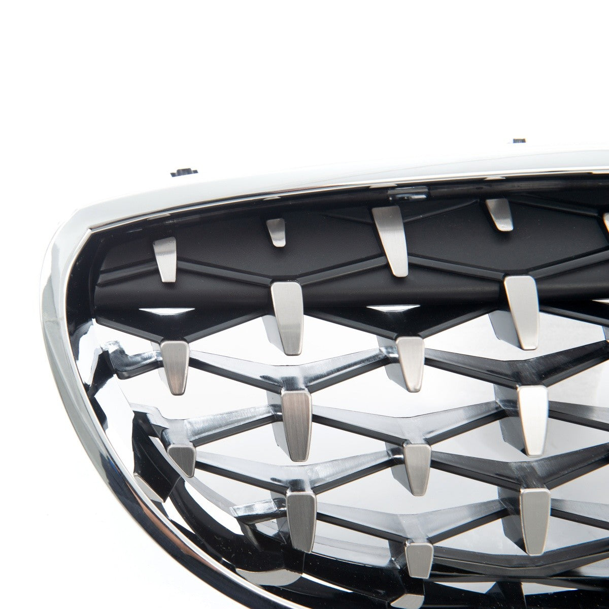 Kühlergrill Hochglanz Schwarz & Chrom passend für BMW 5er E60 E61 2003-2010