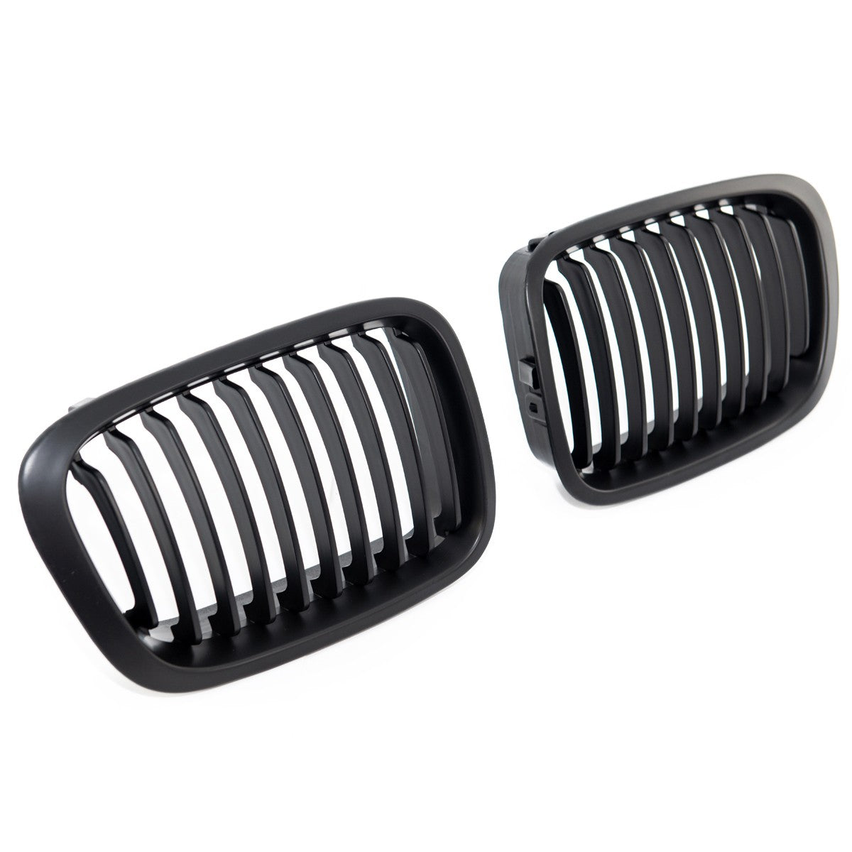 Kühlergrill Einzel-Linie Matt Schwarz passend für BMW 3er E46 1998-2001