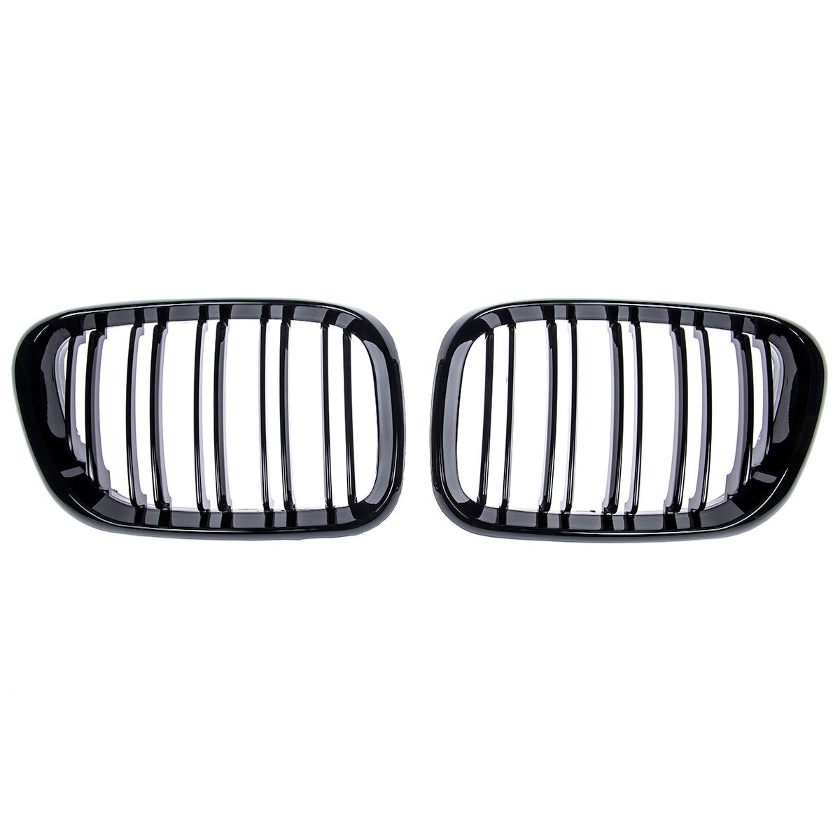 Frontgrill Hochglanz Schwarz Dual Line passend für BMW X5 E53 1999-2003