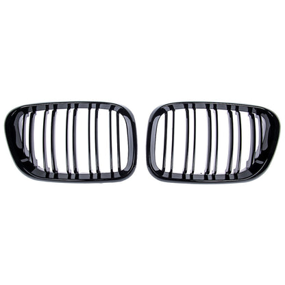Frontgrill Hochglanz Schwarz Dual Line passend für BMW X5 E53 1999-2003
