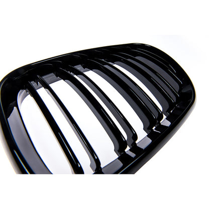 Frontgrill Hochglanz Schwarz Dual Line passend für BMW X5 E53 1999-2003