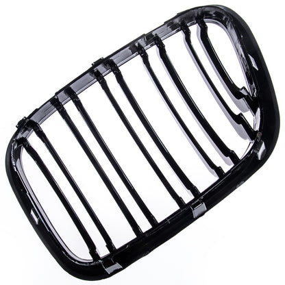 Frontgrill Hochglanz Schwarz Dual Line passend für BMW X5 E53 1999-2003