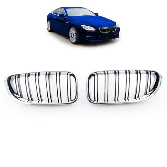 Dual Line Chrom & Schwarz Grill passend für BMW 6er F13/F12/F06 2011-2018