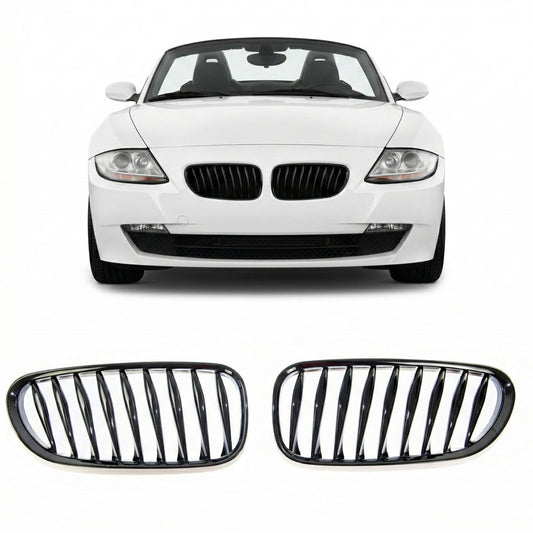 Hochglanz Schwarz Kühlergrill passend für BMW Z4 E85 E86 2002-2008