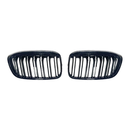 Doppellinien Grill Hochglanz Schwarz passend für BMW 2er F45 F46 2018-2021