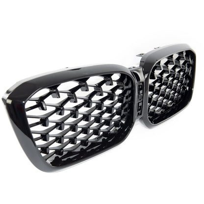 Frontgrill Hochglanz Schwarz passend für BMW X3 G01 X4 G02 2021->>