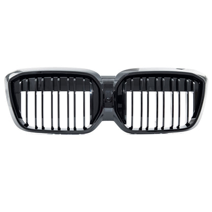 Hochglanz Schwarz Doppellinien Frontgrill passend für BMW iX3 (G08) 2021->>