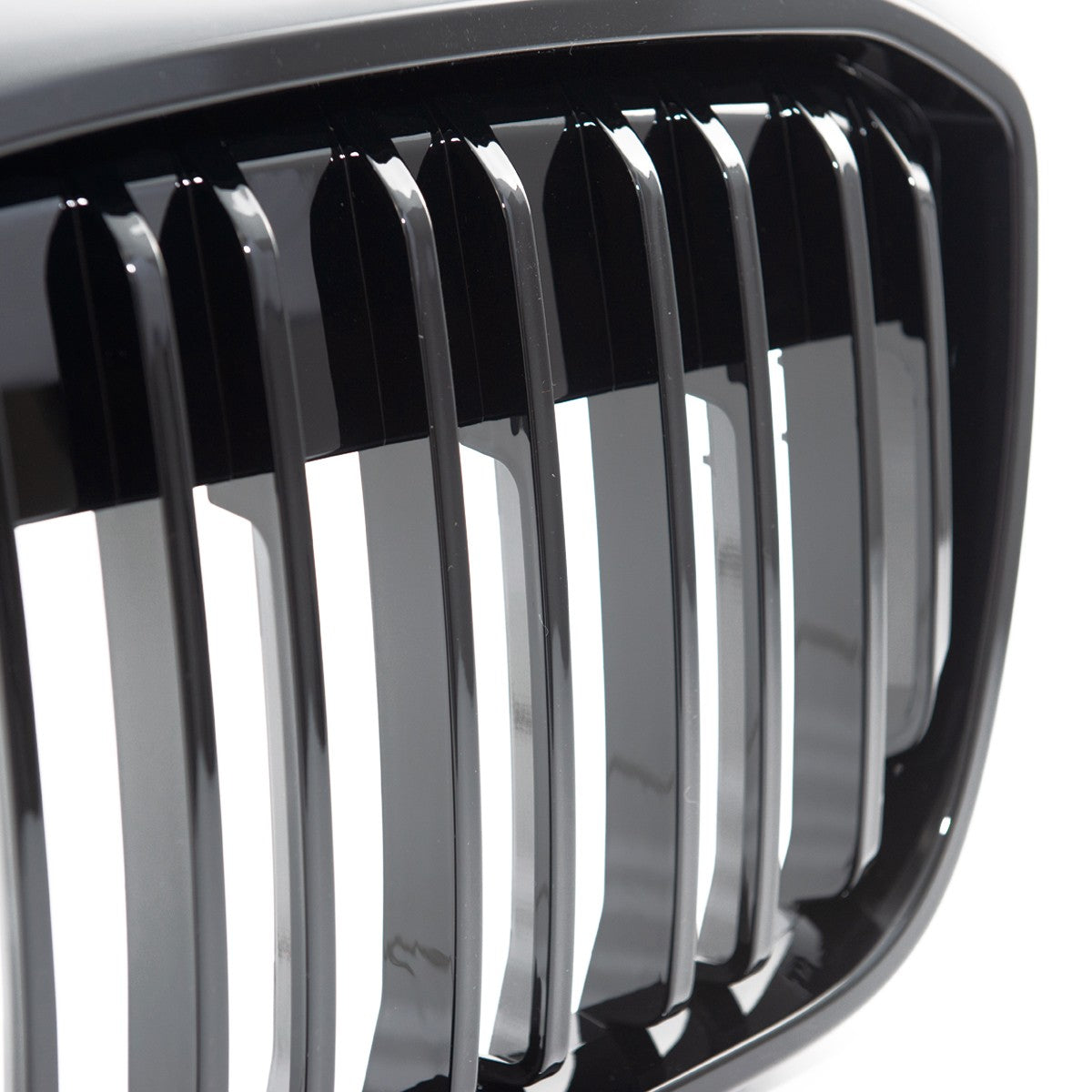 Hochglanz Schwarz Doppellinien Frontgrill passend für BMW iX3 (G08) 2021->>
