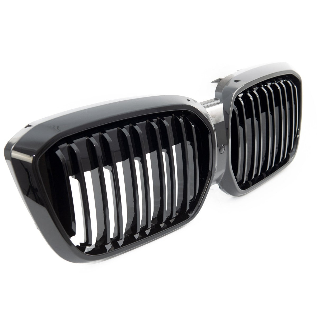 Hochglanz Schwarz Doppellinien Frontgrill passend für BMW iX3 (G08) 2021->>