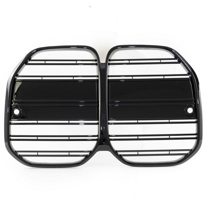 Frontgrill Hochglanz Schwarz Doppellinie passend für BMW 4er G22 G23 2021+