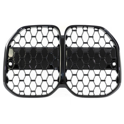 Frontgrill Hochglanz Schwarz passend für BMW 4er G22 G23 2021-
