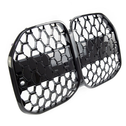 Frontgrill Hochglanz Schwarz passend für BMW 4er G22 G23 2021-
