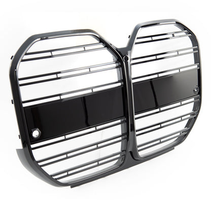 Frontgrill Hochglanz Schwarz Doppellinie passend für BMW 4er G26 2021-On
