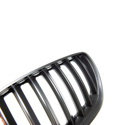 Einliniger Matt Schwarz Frontgrill passend für BMW X5 (E53) 2003-2007