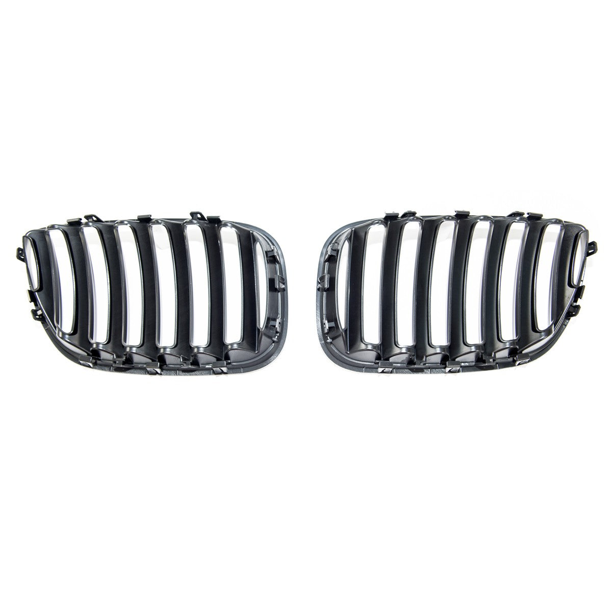 Einliniger Matt Schwarz Frontgrill passend für BMW X5 (E53) 2003-2007