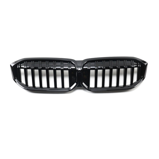 Frontgrill Hochglanz Schwarz Einzellinie passend für BMW 3er G20 G21 2022-