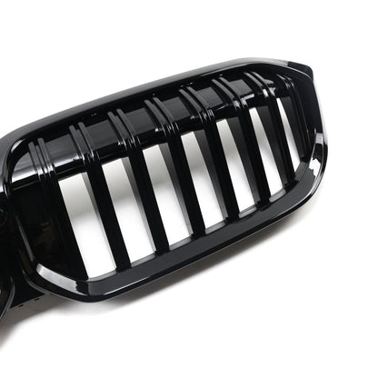 Frontgrill Hochglanz Schwarz Einzellinie passend für BMW 3er G20 G21 2022-