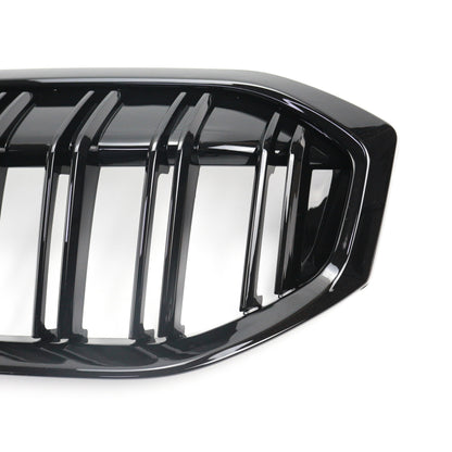 Frontgrill Hochglanz Schwarz Doppellinie passend für BMW 3er G20 G21 2022-