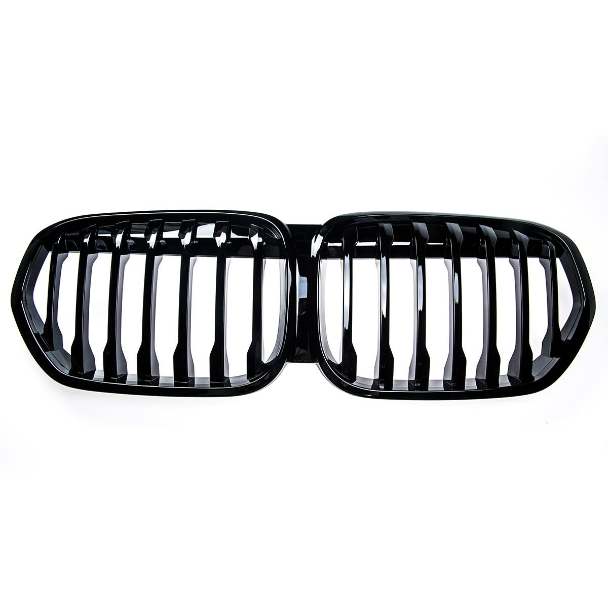 Kühlergrill Hochglanz Schwarz mit einer Linie passend für BMW X1 F48 2019-2022