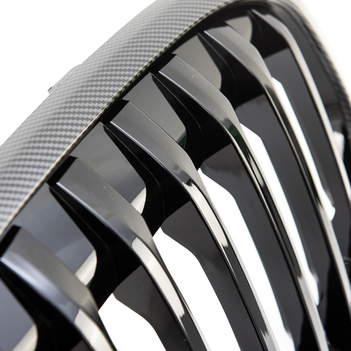 Kühlergrill Carbon-Optik mit einer Linie passend für BMW X1 (F48) 2019-2022