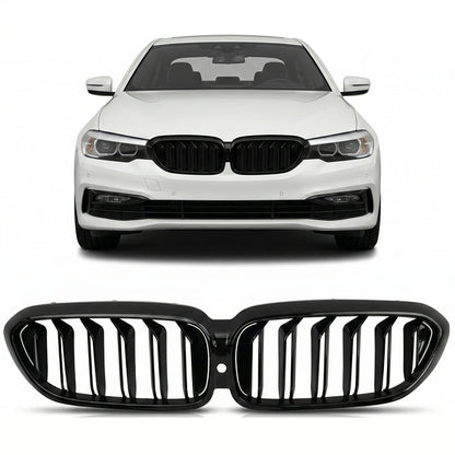 Sportgrill Dual Line Hochglanz Schwarz passend für BMW 5er G30 G31 2016-2020