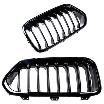 Sportgrill Hochglanz Schwarz passend für BMW X2 F39 2017-2023