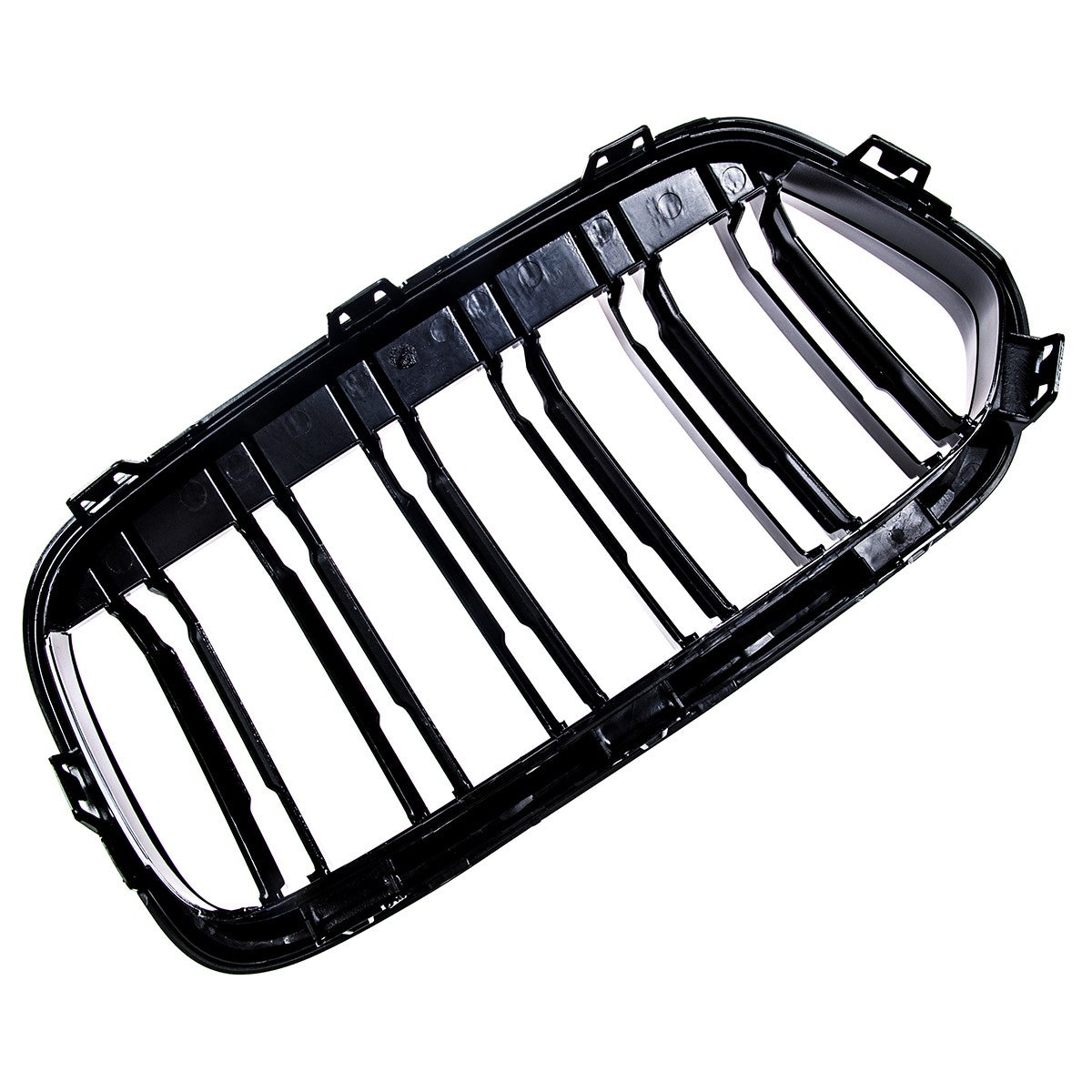 Sportgrill Hochglanz Schwarz Dual Line passend für BMW X2 F39 2017-2023