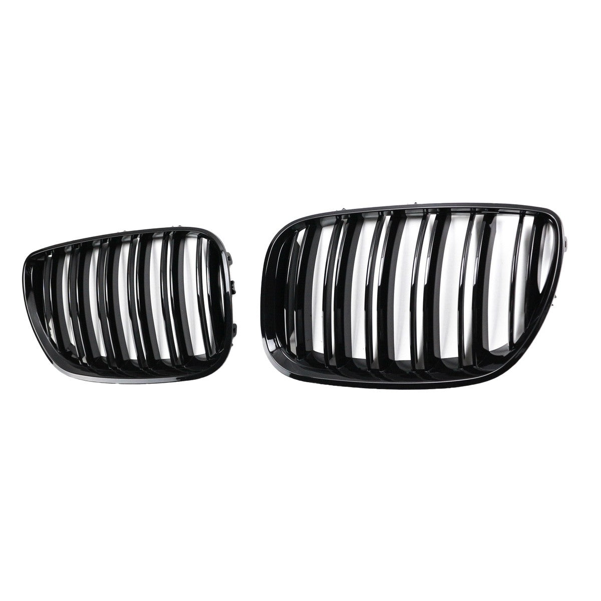 Sportgrill Hochglanz Schwarz Dual Line passend für BMW X5 E53 2003-2006