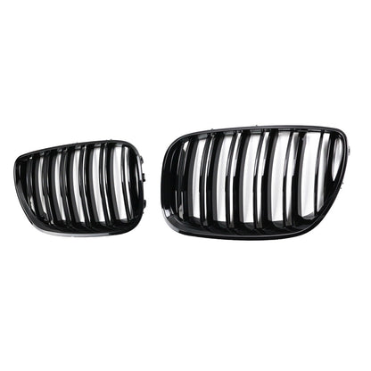 Sportgrill Hochglanz Schwarz Dual Line passend für BMW X5 E53 2003-2006