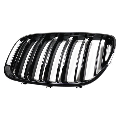Sportgrill Hochglanz Schwarz Dual Line passend für BMW X5 E53 2003-2006