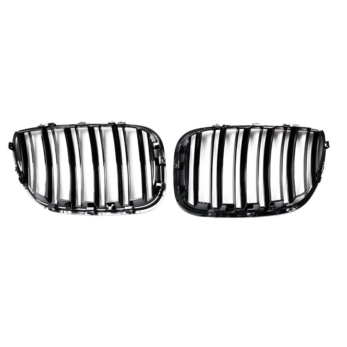 Sportgrill Hochglanz Schwarz Dual Line passend für BMW X5 E53 2003-2006