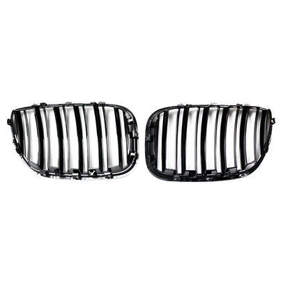 Sportgrill Hochglanz Schwarz Dual Line passend für BMW X5 E53 2003-2006