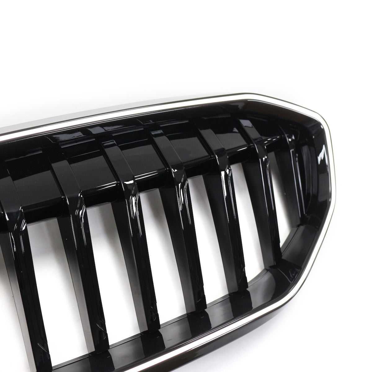 LED Einzelstreben Hochglanz Schwarz Grill passend für BMW 3er G20 2019-2022