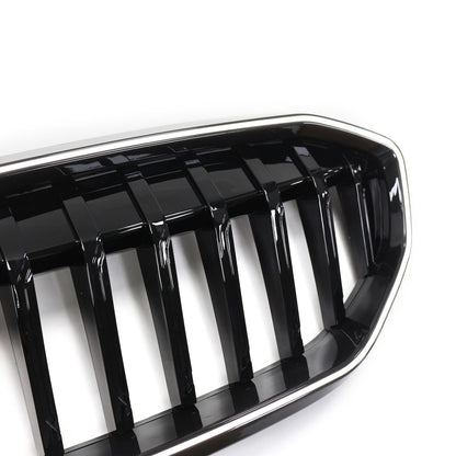 LED Einzelstreben Hochglanz Schwarz Grill passend für BMW 3er G20 2019-2022