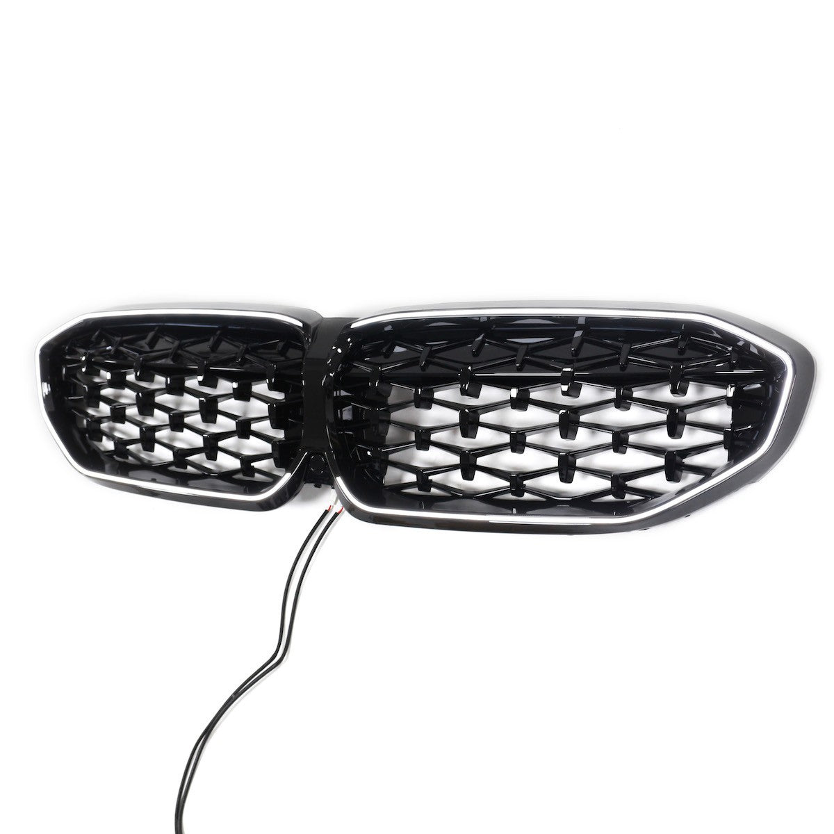 LED Diamant Hochglanz Schwarz Grill passend für BMW 3er G20 2019-2022